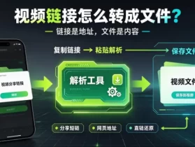 视频链接怎么转成文件？把「一串网址」变成「手机里的视频」