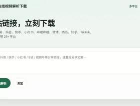 视频无水印怎么免费提取解析？分享一个在线工具