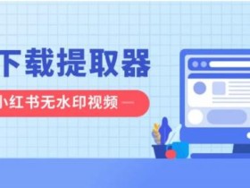 视频下载提取器如何下载去除小红书视频水印的视频？