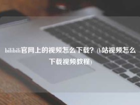 bilibili官网上的视频怎么下载？(b站视频怎么下载视频教程)