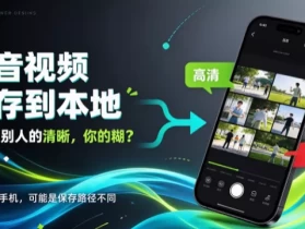 别人的清晰，你的糊？ 抖音保存到本地，问题出在这一步