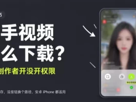 快手视频怎么下载？先看这条视频有没有开「允许下载」